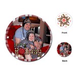 Happy Holiday Round Playing Cards - Playing Cards Single Design (Round)