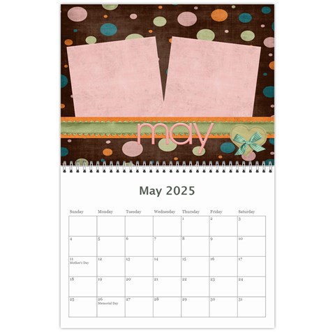 Calendar 2025 By Sheena May 2025