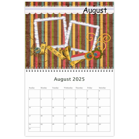 Calendar 2025 By Sheena Aug 2025