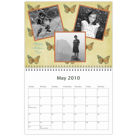 Calendar 2010 By Hope May 2010
