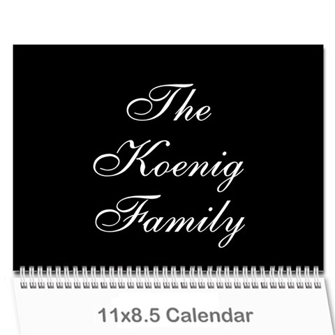 Family Calendar By Kelsey Cover