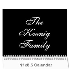 family calendar - Wall Calendar 11  x 8.5  (12-Months)