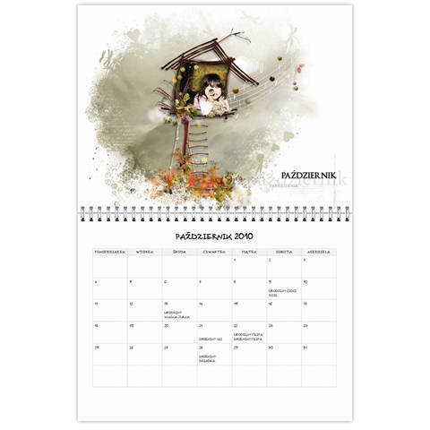 2010 Calendar By Mru Oct 2010