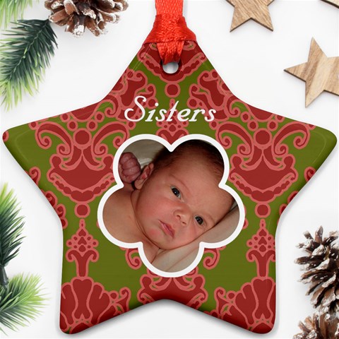 Sisters Ornament By Klh Front