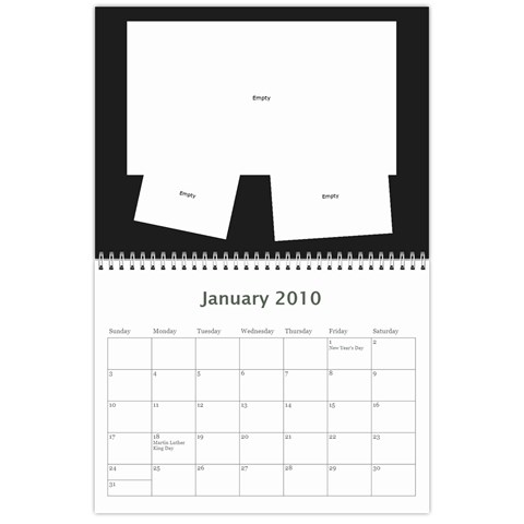 Dare 2010 Calendar By Marie Jan 2010
