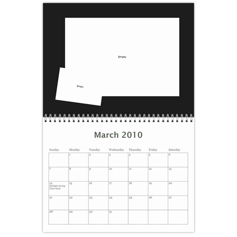 Dare 2010 Calendar By Marie Mar 2010