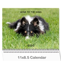 Gone to the Dogs 2010 Calendar - Wall Calendar 11  x 8.5  (12-Months)