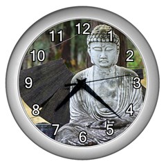 Buddha Wall Clock - Silver - Wall Clock (Silver)