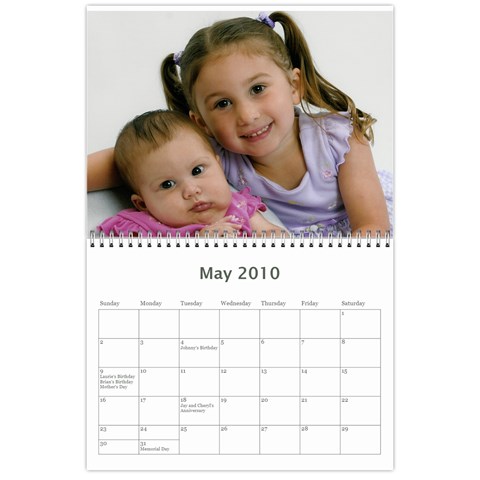 Aunt Josie s Calendar By Cheryl May 2010