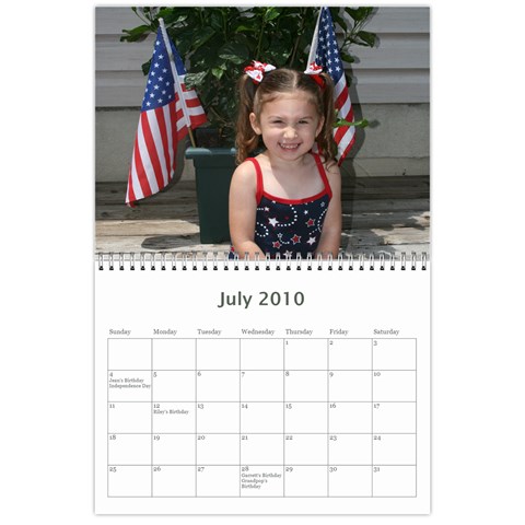 Aunt Josie s Calendar By Cheryl Jul 2010