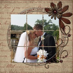 wedding sb 1 - ScrapBook Page 8  x 8 