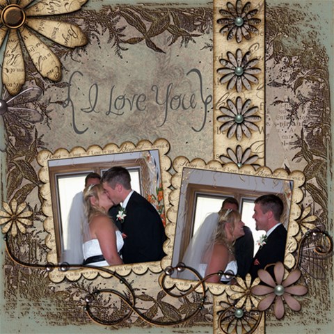 Wedding Sb 1 By Cookie6672 8 x8  Scrapbook Page - 2