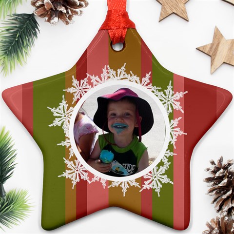 Landon Star Ornament By Klh Front