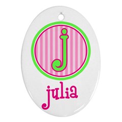 Custom Name Ornament - Ornament (Oval)