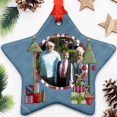 Holidays Are Comin star Ornament Www Catdesignz Com By Catvinnat Front