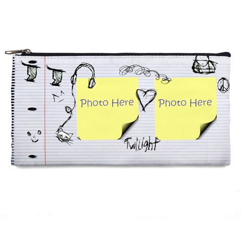 Teen Sketches Pencil Case By Krystal Front