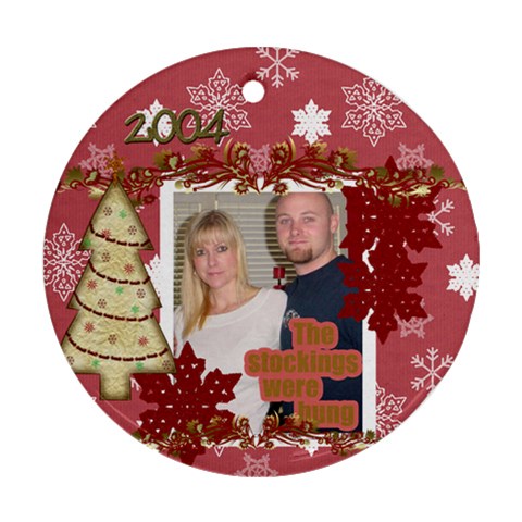 Chad & Mich Ornament 2004 By Maureen Bayless Front