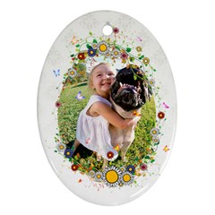 Flower Frame - Ornament (Oval)