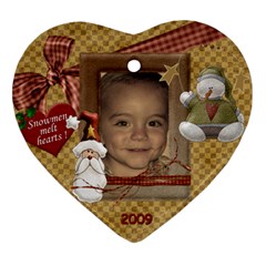 2009 Alex Ornament - Heart Ornament (Two Sides)