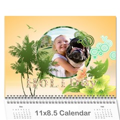 Holiday - Wall Calendar 11  x 8.5  (12-Months)