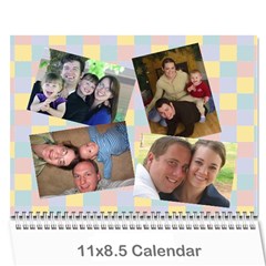 Christmas Family Calendar - Wall Calendar 11  x 8.5  (12-Months)