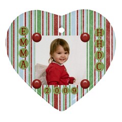 Ms. Barb Ornament - Heart Ornament (Two Sides)