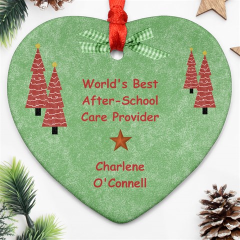 Char Ornament By Heather Back