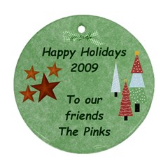 The Pinks 1 - Round Ornament (Two Sides)