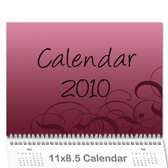 MY CALENDAR 2010 - Wall Calendar 11  x 8.5  (12-Months)
