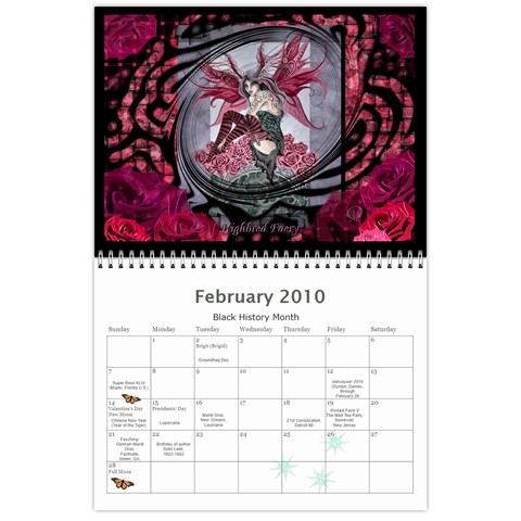 2010 Calendar By Ora Moon Feb 2010