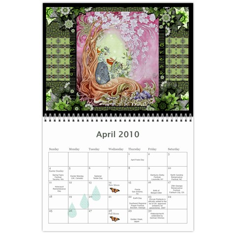 2010 Calendar By Ora Moon Apr 2010