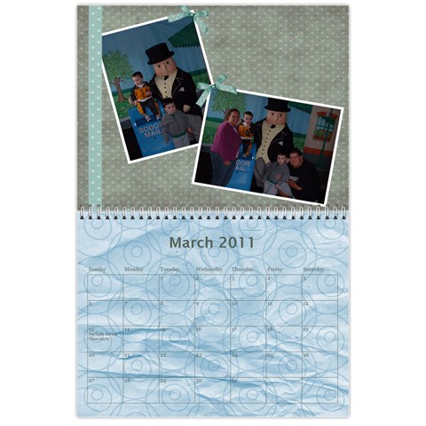 Charles Calendar By Angela Cole Mar 2011
