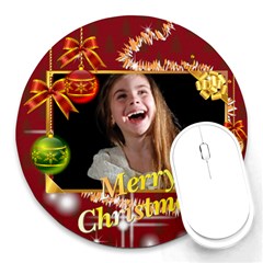 christmas - Round Mousepad