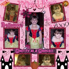 Maddie 12x12 Halloween  09 ScrapPages - ScrapBook Page 12  x 12 