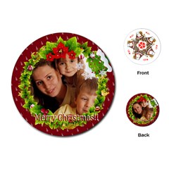 Christmas - Playing Cards Single Design (Round)