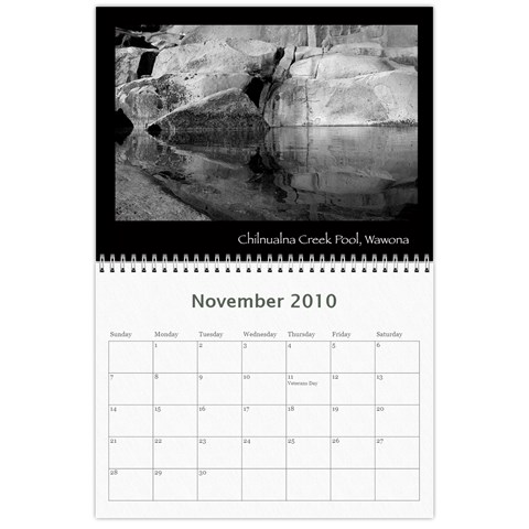 B&w Calendar Yosemite And More  2010 12 Month By Karl Bralich Nov 2010