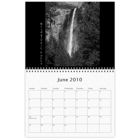 B&w Calendar Yosemite And More  2010 18 Month By Karl Bralich Jun 2010