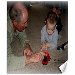 Grandpa and Ethan - Canvas 8  x 10 