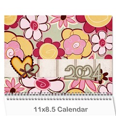  calendar 2024 - Wall Calendar 11  x 8.5  (12-Months)