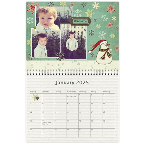 Calendar 2025 By Sheena Jan 2025