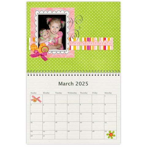 Calendar 2025 By Sheena Mar 2025