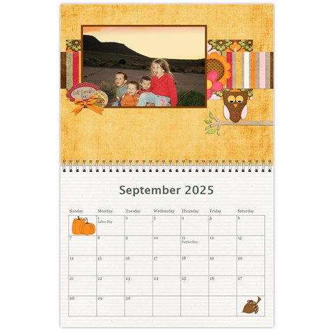 Calendar 2025 By Sheena Sep 2025