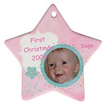 Sage 1st Christmas  - Ornament (Star)