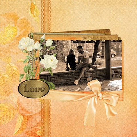 Antique Rose Page 1 By Diann 8 x8  Scrapbook Page - 1