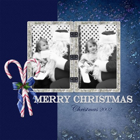 Frosty Friends Lo2 By Diann 8 x8  Scrapbook Page - 1