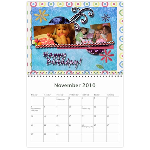 Gina Calendar By Yvette Mouer Nov 2010