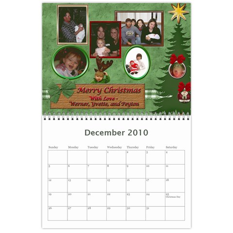 Gina Calendar By Yvette Mouer Dec 2010
