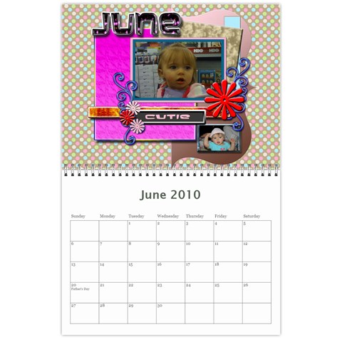 Gina Calendar By Yvette Mouer Jun 2010