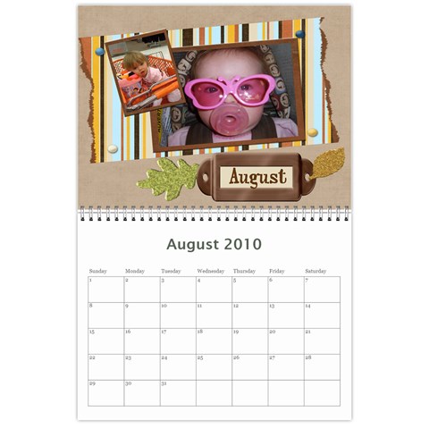 Gina Calendar By Yvette Mouer Aug 2010