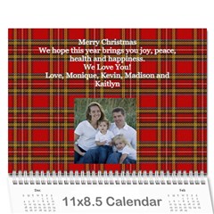 calendar christmas project - Wall Calendar 11  x 8.5  (12-Months)